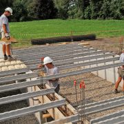 Chantier plancher Rectolight en 2004