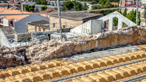 Pose d'entrevous Rectolight sur un chantier à Berre