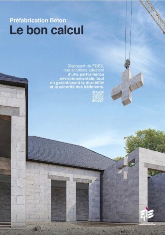 Affiche Le Bon Calcul avec la préfabrication béton