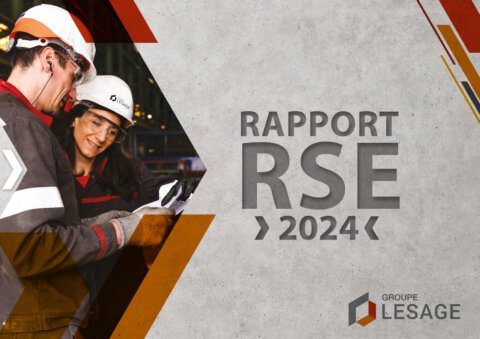 Couverture du rapport RSE 2024 du Groupe Lesage