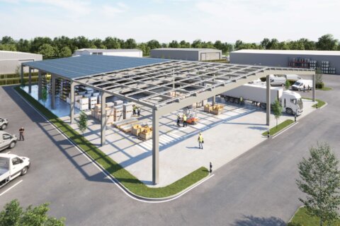 3D Ombrières industrielles en béton Rector