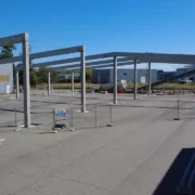 chantier ombrieres photovoltaïques Rector 2