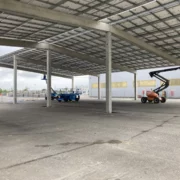 chantier ombrieres photovoltaïques Rector 3