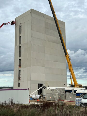 chantier Rector panneau coupe-feu